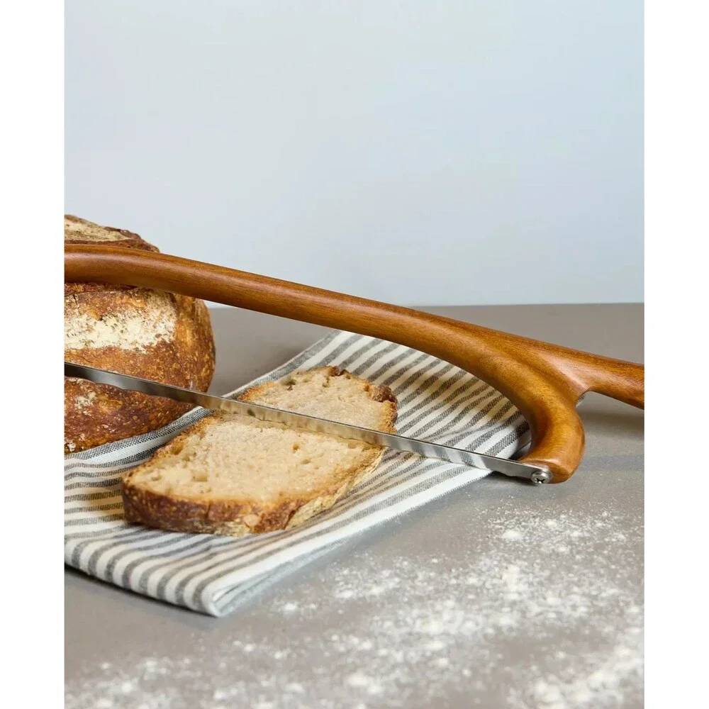 Nambé x Tom Papa Breaking Bread 17-Inch Serrated Bread Knife Open Box